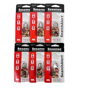 TSA approved luggage locks 6 pack Camo color